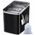 Countertop Ice Makers, 3K+ Bought in Past Month, Original price: $79, Now: $57. Self-Cleaning Function, Portable Electric Ice Cube Maker Machine, 9 Pellet Ice Ready in 6 Mins, 26lbs 24Hrs with Ice Bags and Scoop Basket for Home Bar Camping RV (Black)