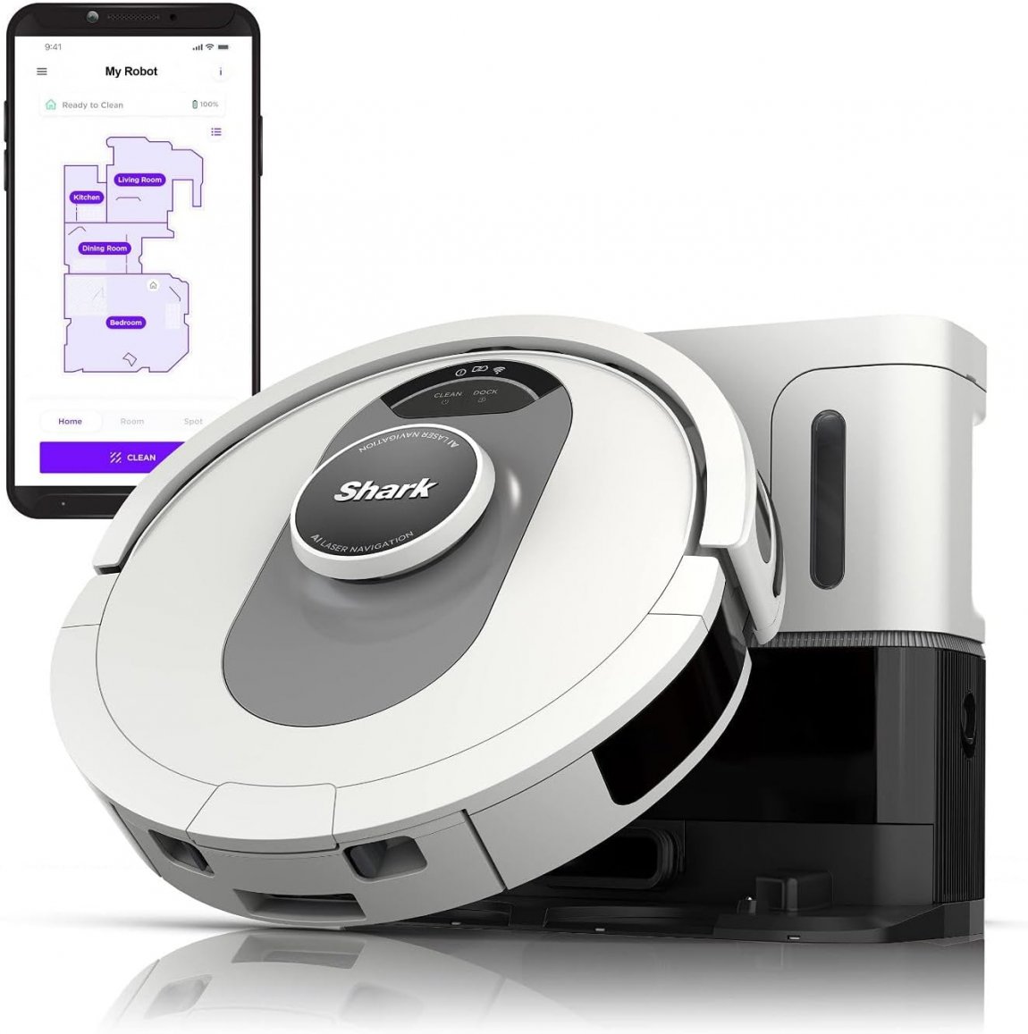 AI Ultra Voice Control Robot Vacuum, 20K+ Bought in Past Month, Original Price: $219, Now: $127. With Matrix Clean Navigation, Home Mapping, 60-Day Capacity, XL Self-Empty Base for Homes with Pets, Carpet & Hard Floors