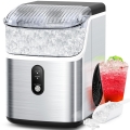 3K+ bought in past month, Nugget Ice Makers Countertop, Only $137, Shop Now! Soft Chewable Crushed Ice Maker Machine, Portable Pebble Ice Maker Countertop, 34Lbs/Day, Self-Cleaning, One-Button Operation Ice Machine for Home Kitchen Party