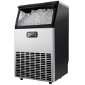 Commercial Ice Maker Machine, 100lbs/24H Stainless Steel Under Counter ice Machine with 33lbs Ice Storage Capacity, Freestanding Ice Maker