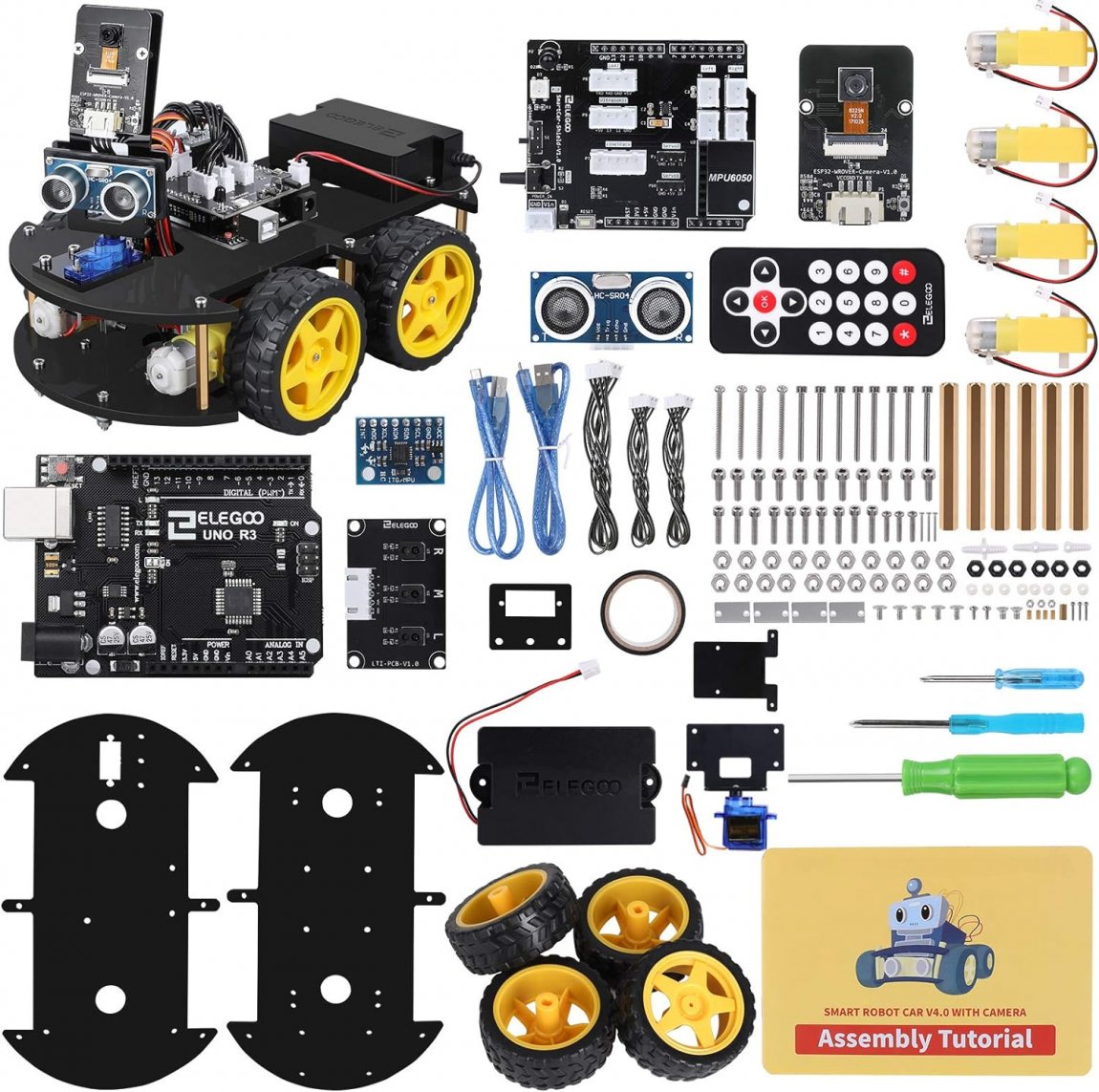 R3 Smart Robot Car Kit V4, 10K+ Bought in Past Month, Original Price: $79, Now: $57. For Arduino Robotics for Kids Ages 8-12 12-16 STEM Science Kits Coding Gifts for 8 9 10 11 12 13 14 15 16 Year Old Boys Girls Teens Cool Engineering Building Toys