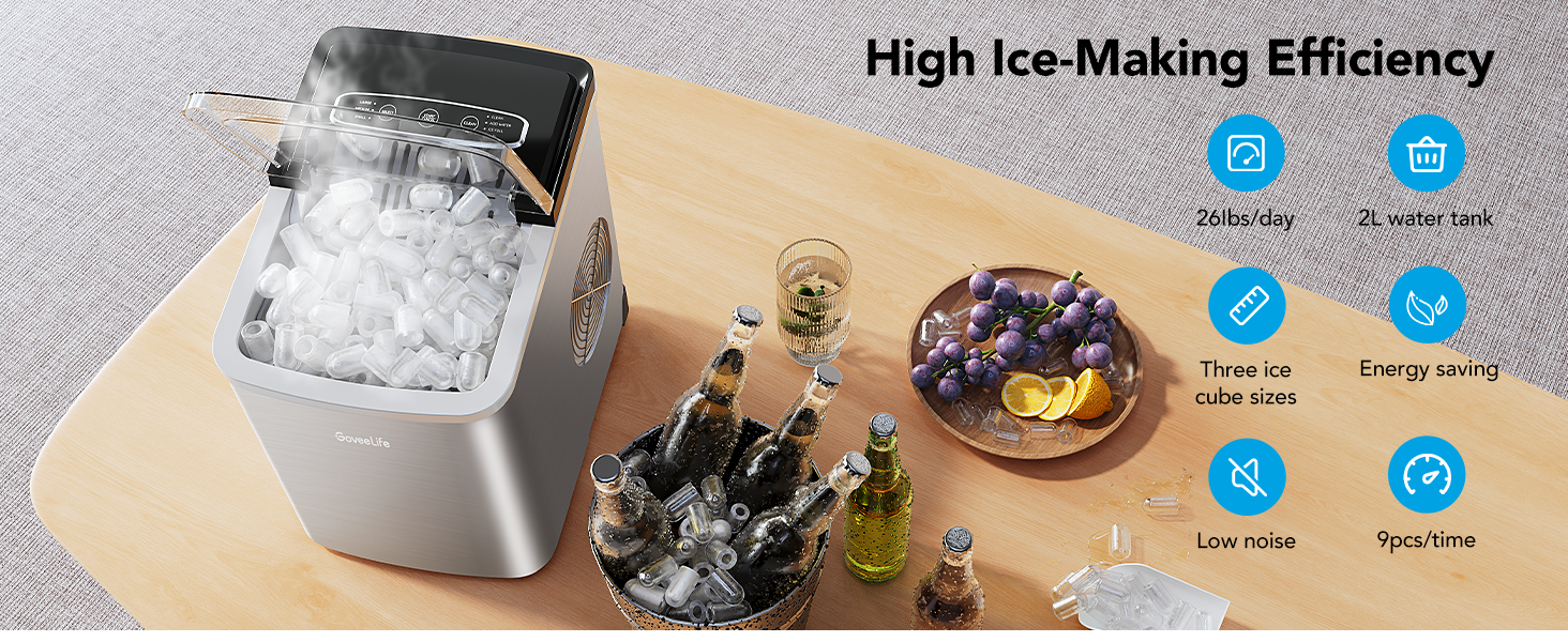 Smart Ice Maker Machine Countertop