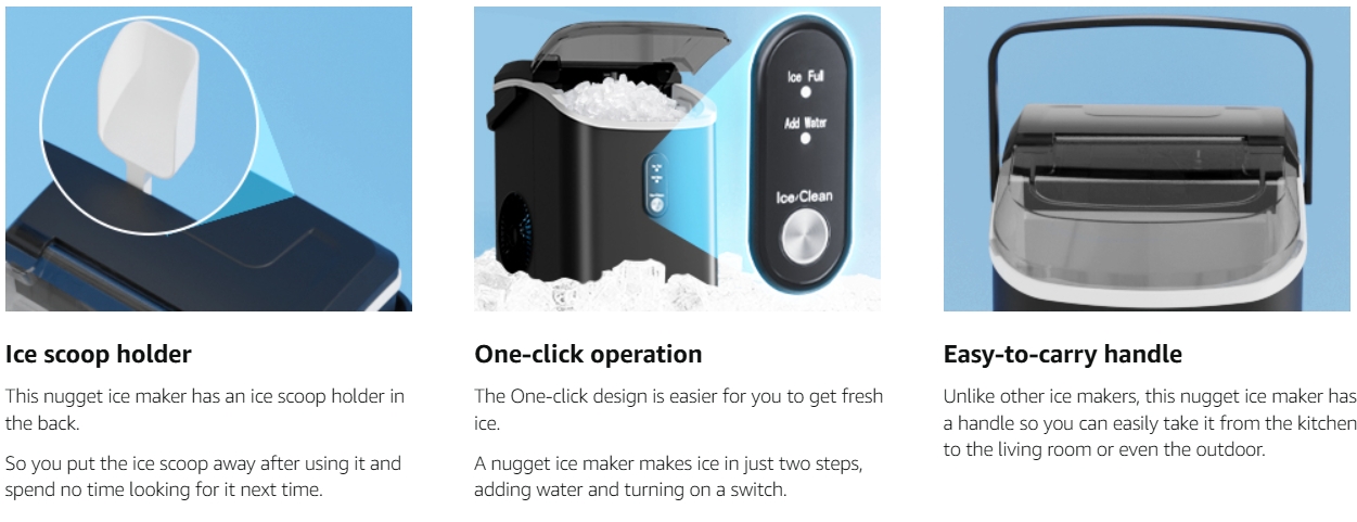 Countertop Nugget  Ice Maker Machine