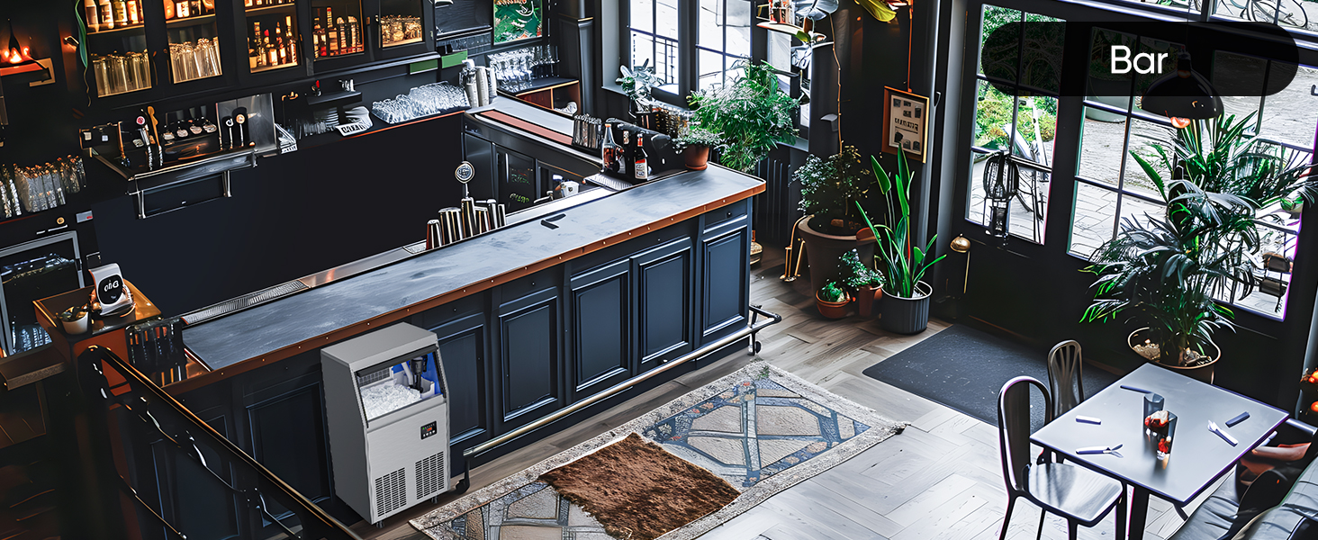 under counter ice maker at home wet bar