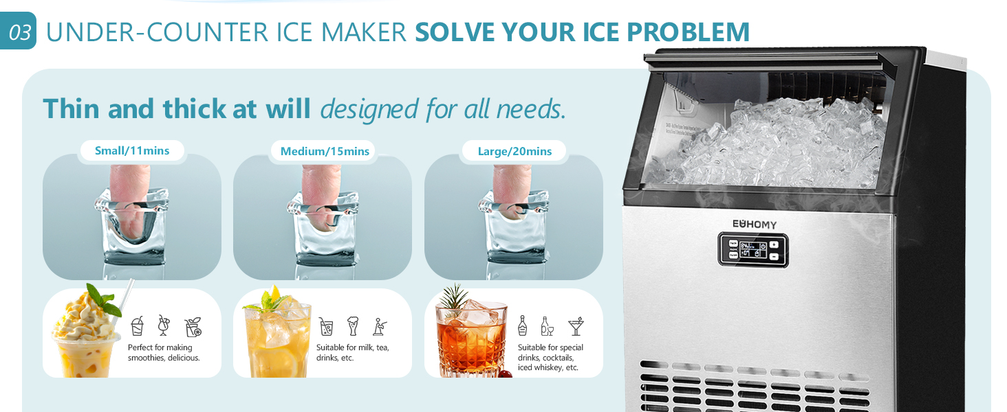 Countertop Nugget Ice Maker Machine