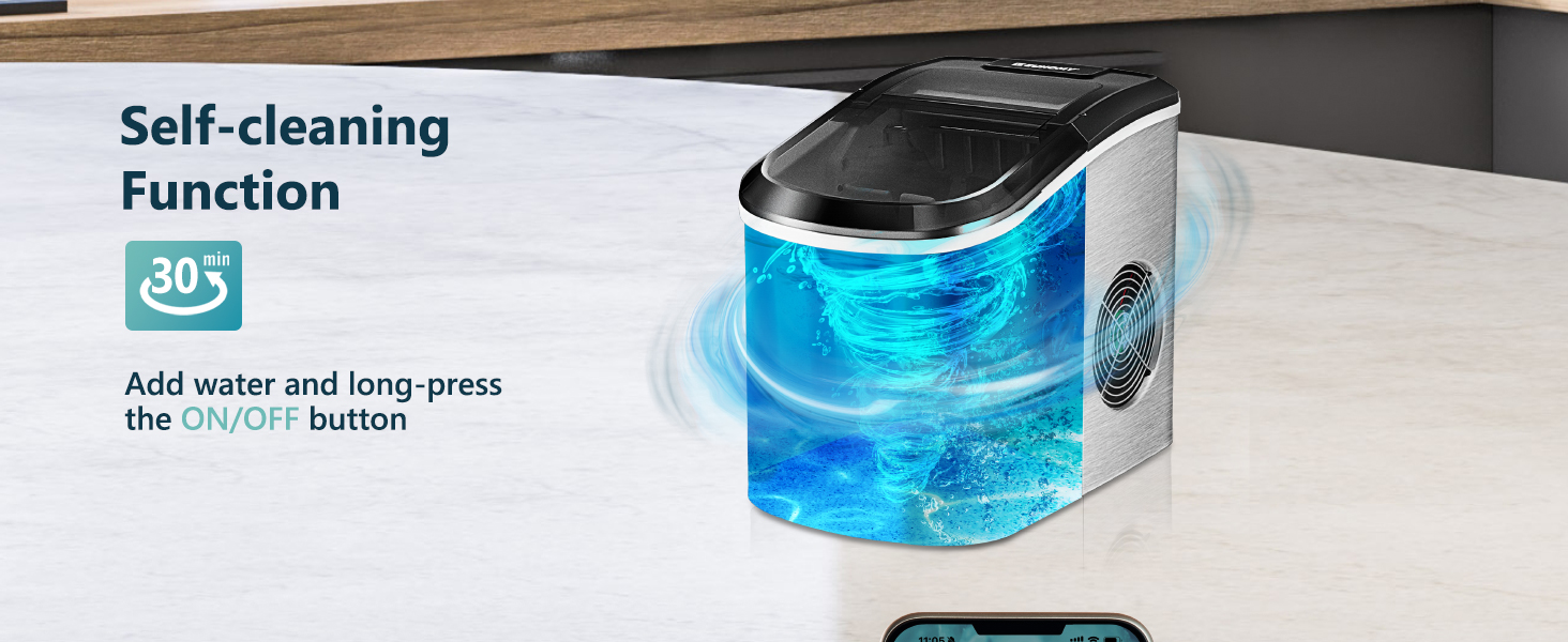 smart countertop ice maker