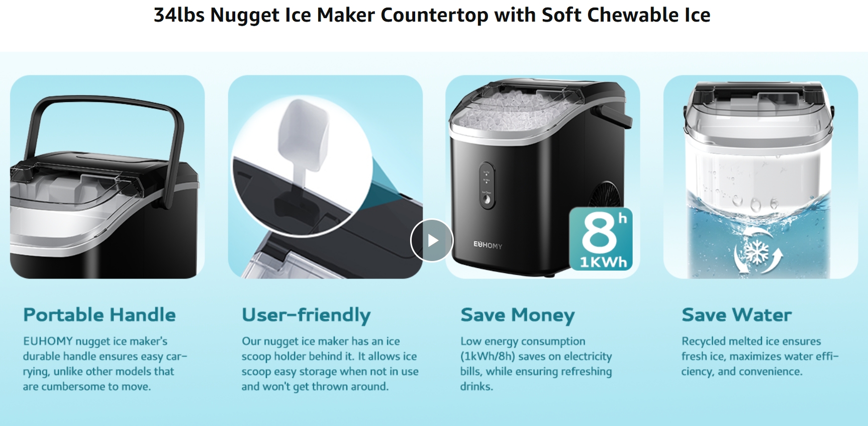 Countertop Nugget  Ice Maker Machine